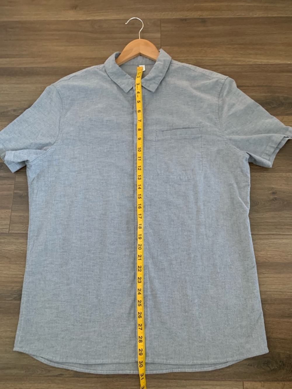 Lululemon men’s On Time Short Sleeve Button Down Shirt in dark Ash size  XL - Picture 9 of 15